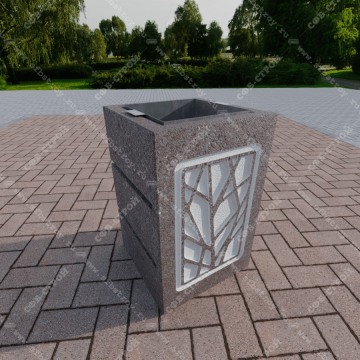 Урна для мусора - Рисунок ветви