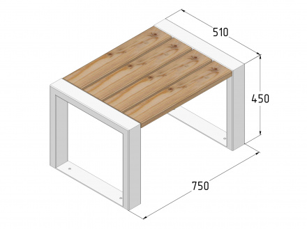 Лавка-столик "Омега 750"